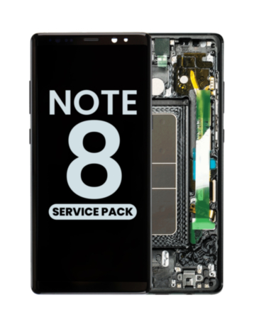 OLED Assembly with Frame for Galaxy Note 8 N950 (MIDNIGHT BLACK) (Service Pack)