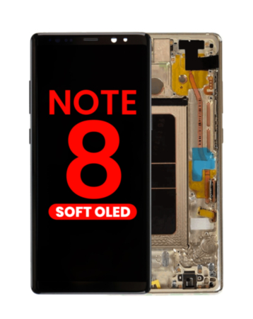 OLED Assembly with Frame for Galaxy Note 8 N950 (MAPLE GOLD) (Aftermarket OLED)