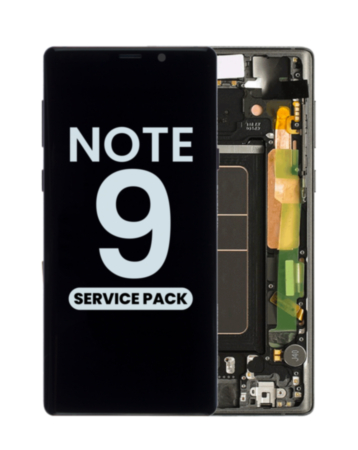 OLED Assembly with Frame for Galaxy Note 9 N960 (MIDNIGHT BLACK) (Service Pack)