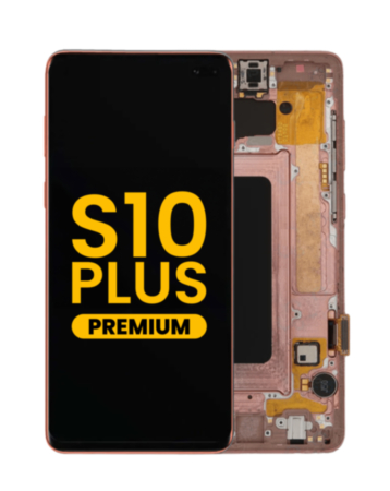 Grab wholesale deals on the OLED assembly with frame for Galaxy S10 Plus G975 in Flamingo Pink, premium quality.