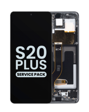 OLED Assembly with Frame for Galaxy S20 Plus (G985 / G986) (Cosmic Black) (Service Pack)