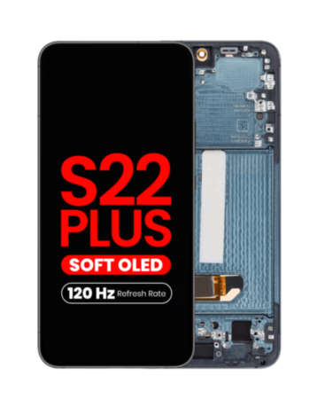 OLED Assembly with Frame for Galaxy S22 Plus (S906) (Green) (Aftermarket Pro Soft Oled / 120Hz)