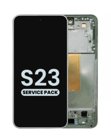 OLED Assembly with Frame for Galaxy S23 (S911) (Green) (Service Pack)