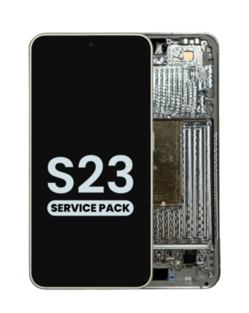 OLED Assembly with Frame for Galaxy S23 (S911) (Lime) (Service Pack)