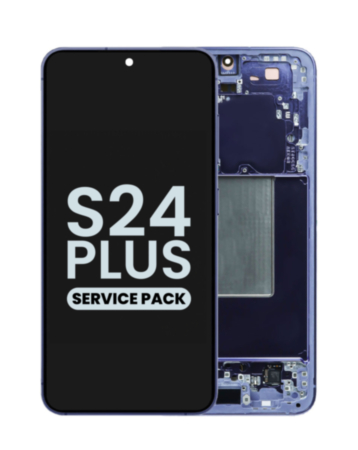 OLED Assembly with Frame for Galaxy S24 Plus (S926) (Cobalt Violet) (Service Pack)