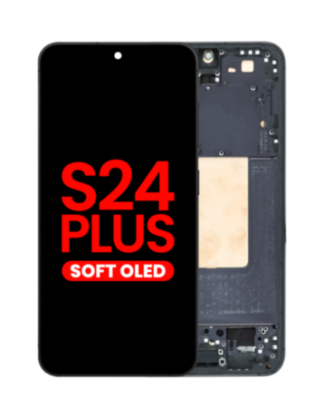 Grab the wholesale deals on the OLED Assembly with Frame for Galaxy S24 Plus S926 in onyx black, aftermarket OLED.
