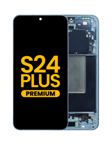 OLED Assembly with Frame for Galaxy S24 Plus (S926) (Sapphire Blue) (Premium)