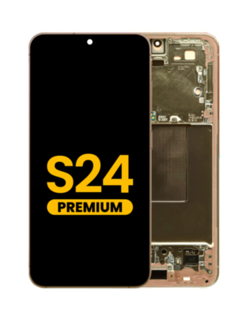 OLED Assembly with Frame for Galaxy S24 (S921) (Sandstone Orange) (Premium)