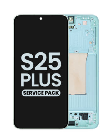 OLED Assembly with Frame for Galaxy S25 Plus (S936) (Mint) (Service Pack)