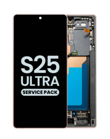 OLED Assembly with Frame for Galaxy S25 Ultra (S938) (Titanium Pink Gold) (Service Pack)