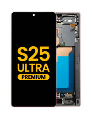 OLED Assembly with Frame for Galaxy S25 Ultra (S938) (Titanium Pinkgold) (Premium)