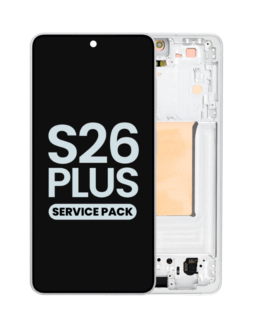 OLED Assembly with Frame for Galaxy S26 Plus (S947) (White) (Service Pack)