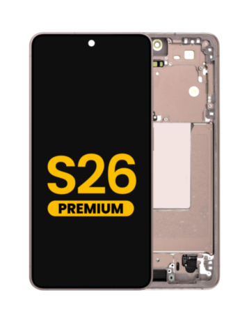 OLED Assembly with Frame for Galaxy S26 (S942) (Pink Gold) (Premium)
