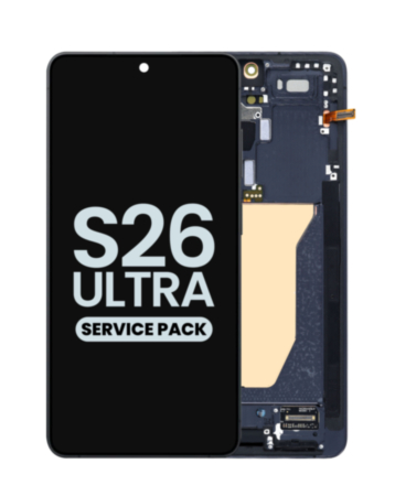 OLED Assembly with Frame for Galaxy S26 Ultra (S948) (Black) (Service Pack)