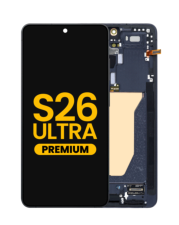 OLED Assembly with Frame for Galaxy S26 Ultra (S948) (Black) (Premium)