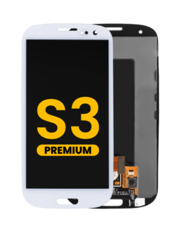 LCD Assembly without Frame for Galaxy S3 (WHITE) (Premium)