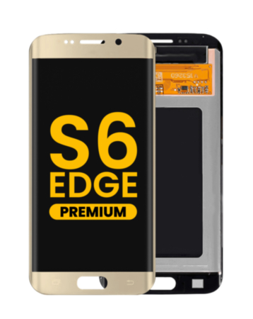 OLED Assembly without Frame for Galaxy S6 Edge (G925) (GOLD) (Premium)