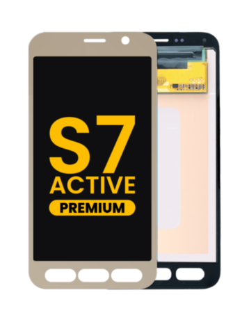 OLED Assembly without Frame for Galaxy S7 Active (G891) (GOLD) (Premium)