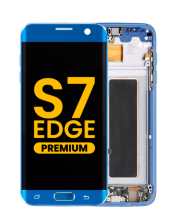 OLED Assembly with Frame for Galaxy S7 Edge (G935) (CORAL BLUE) (Premium)