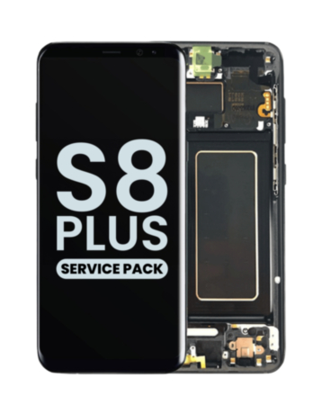 OLED Assembly with Frame for Galaxy S8 Plus (G955) (MIDNIGHT BLACK) (Service Pack)