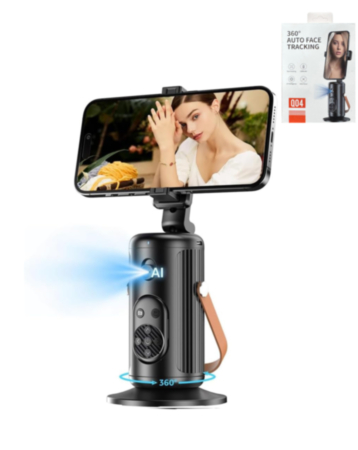 Auto Face Tracking Selfie Stick Tripod - (Black) (Only Ground Shipping)