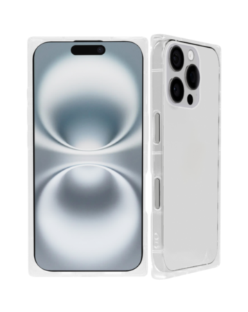 Square Clear Case - CLEAR for iPhone 16 Pro (Only Ground Shipping)