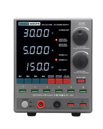SUGON 3005PM 30V / 5A 4-Digits Display LED High Precision Adjustable Switching DC Power Supply (Only Ground Shipping)