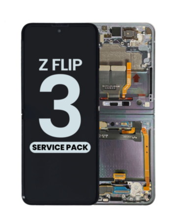 OLED Assembly with Frame for Galaxy Z Flip 3 F711 (LAVENDER) (US and International) (Service Pack)