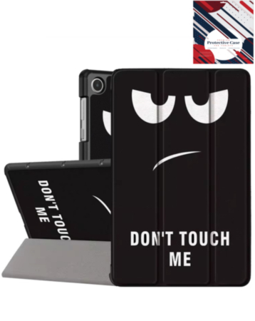 Old Style Notebook Design Case - Don't Touch for Galaxy Tab A9 2023 (8.7") / Tab A11 2025 (8.7") (Only Ground Shipping)