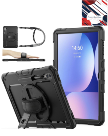 Silicone Hard Case for Galaxy Tab S10 Ultra / S9 Ultra / S8 Ultra (14.6") (BLACK) (Only Ground Shipping)