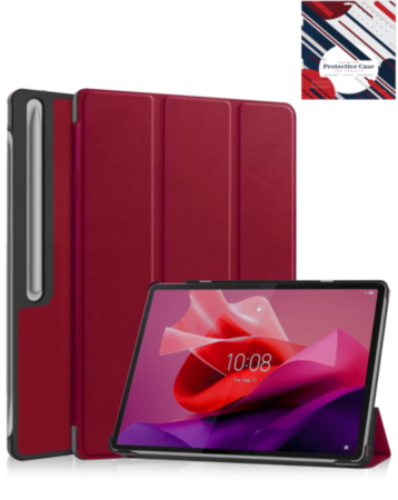 Smart Shockproof Stand Case - RED Tab for Galaxy Tab S9 / Tab S9 FE / Tab S10 FE / Tab S10 Lite (Only Ground Shipping)
