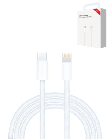 USB C-L Non-MFI Charging Data Cable (9ft) (27W) (Only Ground Shipping)