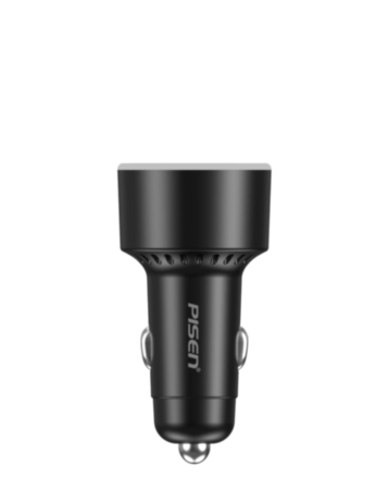 PISEN Quick 2 Type-C + USB-A Car Charger (60W) (Only Ground Shipping)