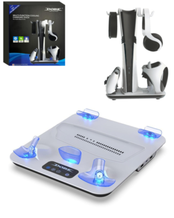 Dobe Multifunctional Cooling Stand for PlayStation 5 / PlayStation 5 Slim / PlayStation 5 Pro / PlayStation VR2 (Only Ground Shipping)