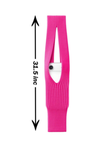 Long Soft Stretch Knit Phone Sleeve - PINK (Only Ground Shipping)