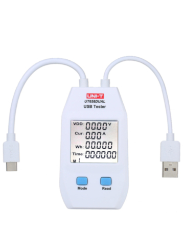 UNI-T UT658DUAL Digital USB Tester Power Capacity Volt Current Energy Detector (Only Ground Shipping)