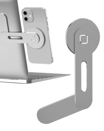 Aluminum Alloy Magnetic Phone Holder (SILVER) (Only Ground Shipping)