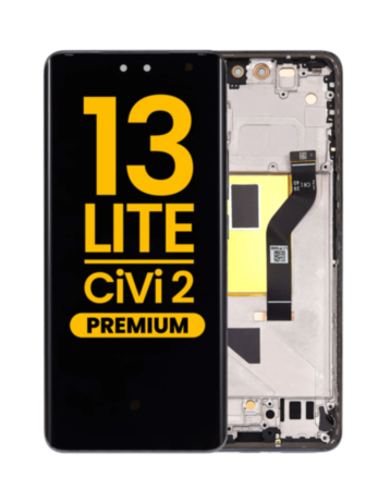 OLED Assembly with Frame for Xiaomi 13 Lite / Civi 2 (BLACK) (Premium)