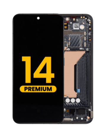 OLED Assembly with Frame for Xiaomi 14 (Black) (Premium)