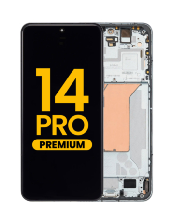 OLED Assembly with Frame for Xiaomi 14 Pro (Green) (Premium)