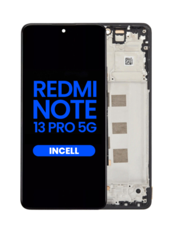 LCD Assembly with Frame for Xiaomi Redmi Note 13 Pro 4G / Xiaomi Poco M6 Pro 4G / Xiaomi Redmi Note 14S (Midnight Black) (Aftermarket Incell)