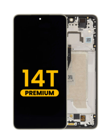 OLED Assembly with Frame for Xiaomi 14T (Lemon Green) (Premium)
