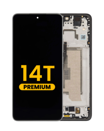 OLED Assembly with Frame for Xiaomi 14T (Titan Gray) (Premium)