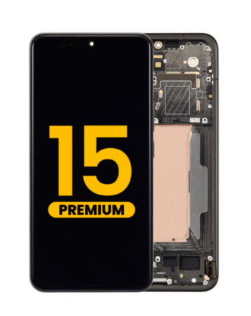 OLED Assembly with Frame for Xiaomi 15 (Black) (Premium)