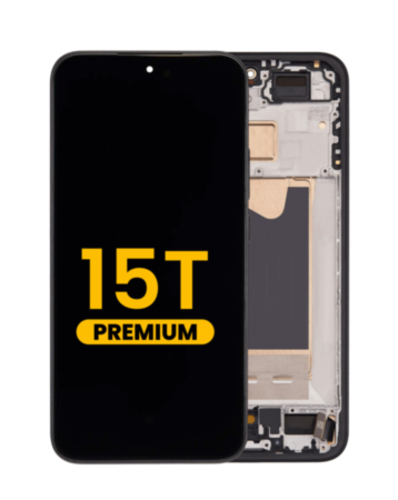 OLED Assembly with Frame for Xiaomi 15T (Black) (Premium)