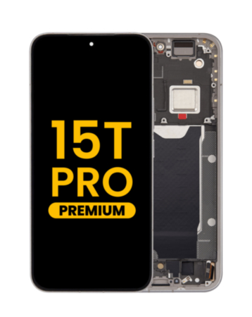 OLED Assembly with Frame for Xiaomi 15T Pro (Gray) (Premium)