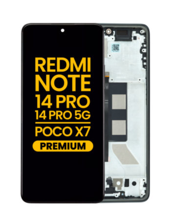 OLED Assembly with Frame for Xiaomi Redmi Note 14 Pro / Note 14 Pro 5G / Poco X7 (Premium)
