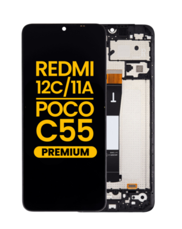 LCD Assembly with Frame for Xiaomi Redmi 12C / Redmi 11A / Poco C55 (Premium)