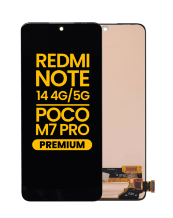 OLED Assembly without Frame for Xiaomi Redmi Note 14 4G / Note 14 5G / Poco M7 Pro 5G (Premium)