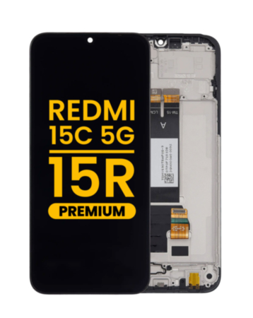 LCD Assembly with Frame for Xiaomi Redmi 15C 5G / Redmi 15R (Black) (Premium)